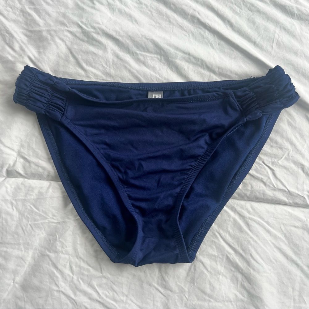 JCPenney blue navy swim bottom bikini medium